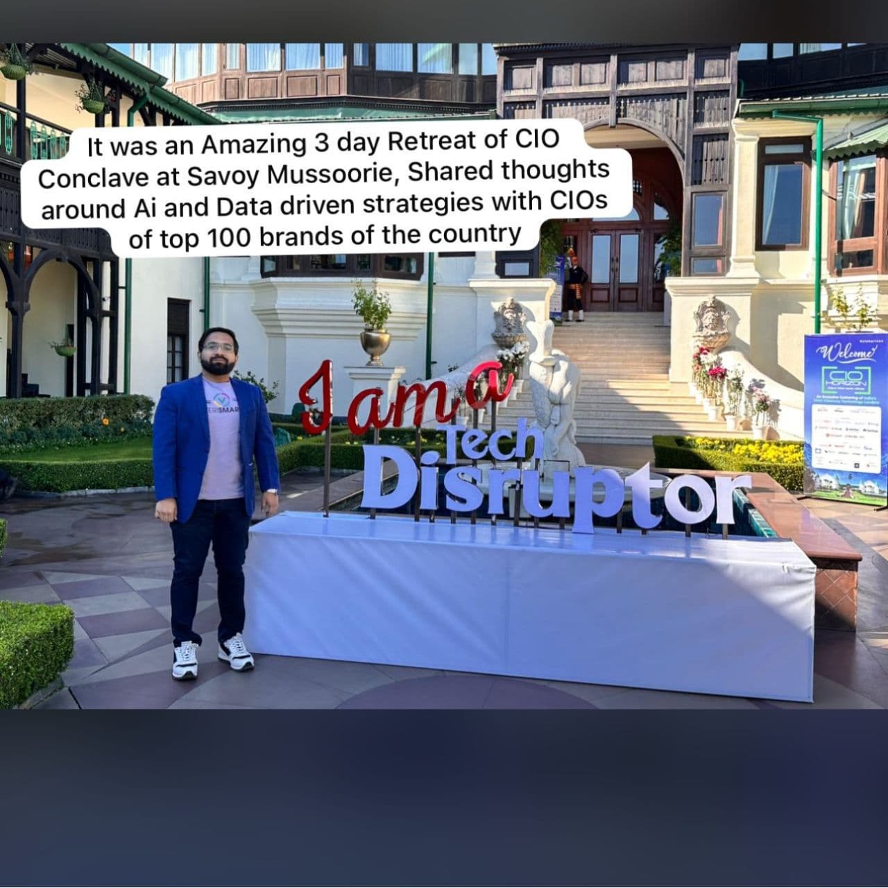 Saurabh Gupta at CIO Horizon 2025, The Savoy, Mussoorie
